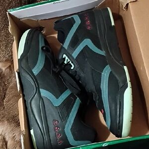 Puma Black and Teal Men's Sneakers